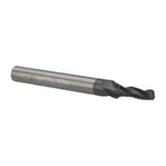 Scientific Cutting Tools - 1/4-32 UNEF, 0.17" Cutting Diam, 3 Flute, Solid Carbide Helical Flute Thread Mill - Internal/External Thread, 0.513" LOC, 2-1/2" OAL, 1/4" Shank Diam - Exact Tool & Supply