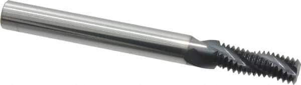 Scientific Cutting Tools - 5/16-24 UNF, 0.235" Cutting Diam, 3 Flute, Solid Carbide Helical Flute Thread Mill - Internal/External Thread, 0.684" LOC, 2-1/2" OAL, 1/4" Shank Diam - Exact Tool & Supply