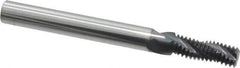 Scientific Cutting Tools - 5/16-24 UNF, 0.235" Cutting Diam, 3 Flute, Solid Carbide Helical Flute Thread Mill - Internal/External Thread, 0.684" LOC, 2-1/2" OAL, 1/4" Shank Diam - Exact Tool & Supply