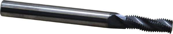 Scientific Cutting Tools - 5/16-32 UNEF, 0.235" Cutting Diam, 3 Flute, Solid Carbide Helical Flute Thread Mill - Internal/External Thread, 0.669" LOC, 2-1/2" OAL, 1/4" Shank Diam - Exact Tool & Supply