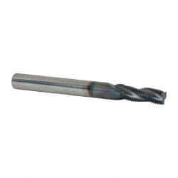 Scientific Cutting Tools - 5/16-40 UNS, 0.235" Cutting Diam, 3 Flute, Solid Carbide Helical Flute Thread Mill - Internal/External Thread, 0.66" LOC, 2-1/2" OAL, 1/4" Shank Diam - Exact Tool & Supply