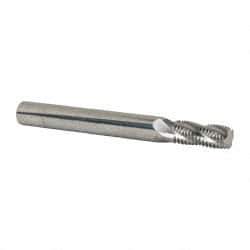 Scientific Cutting Tools - 7/16-20 UNF, 0.345" Cutting Diam, 4 Flute, Solid Carbide Helical Flute Thread Mill - Internal/External Thread, 0.82" LOC, 3-1/2" OAL, 3/8" Shank Diam - Exact Tool & Supply