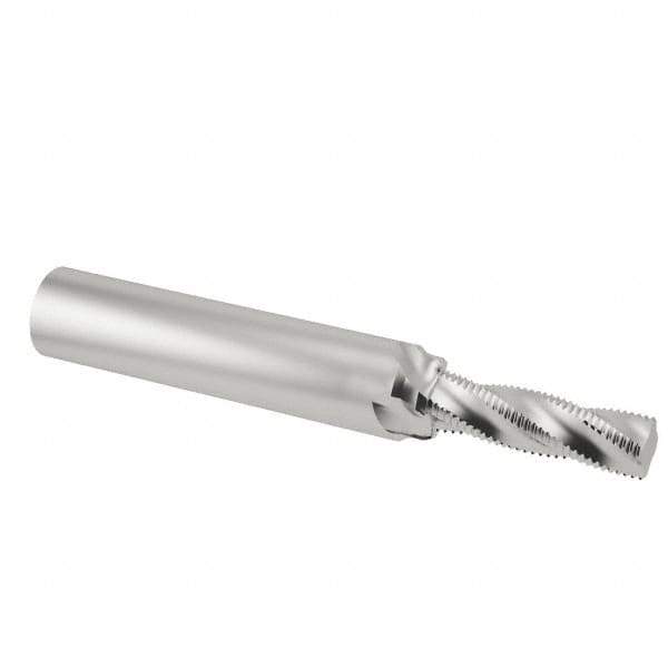 Scientific Cutting Tools - 1/2-28 UNEF, 0.4" Cutting Diam, 4 Flute, Solid Carbide Helical Flute Thread Mill - Internal/External Thread, 1.086" LOC, 3-1/2" OAL, 1/2" Shank Diam - Exact Tool & Supply