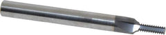 Scientific Cutting Tools - M5x0.80 Thread, 1/4" Shank Diam, TiN Coating, Solid Carbide Straight Flute Thread Mill - 3 Flutes, 2-1/2" OAL, M5 Min Noml Diamter - Exact Tool & Supply