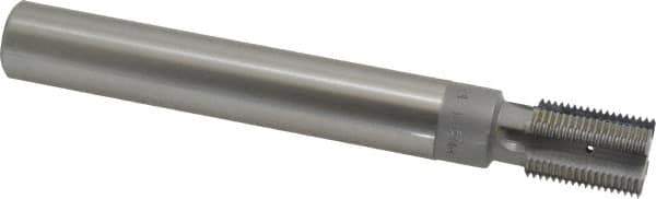 Scientific Cutting Tools - M24x1.50 Thread, 3/4" Shank Diam, Bright Coating, Carbide-Tipped Straight Flute Thread Mill - 4 Flutes, 6" OAL, M24 Min Noml Diamter - Exact Tool & Supply