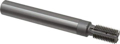 Scientific Cutting Tools - M24x2.00 Thread, 3/4" Shank Diam, Bright Coating, Carbide-Tipped Straight Flute Thread Mill - 4 Flutes, 6" OAL, M24 Min Noml Diamter - Exact Tool & Supply