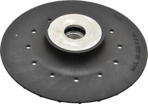 Value Collection - 4-1/2" Diam Locking Nut Disc Backing Pad - Hard Density, 20,000 RPM - Exact Tool & Supply