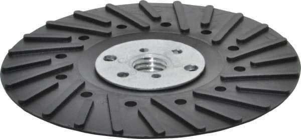 Value Collection - 5" Diam Locking Nut Disc Backing Pad - Hard Density, 20,000 RPM - Exact Tool & Supply
