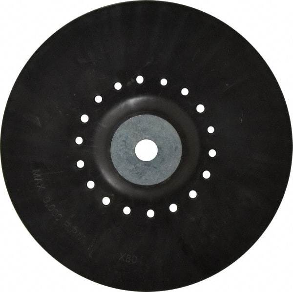 Value Collection - 9" Diam Locking Nut Disc Backing Pad - Hard Density, 9,000 RPM - Exact Tool & Supply