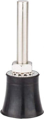 Value Collection - 1" Diam Quick-Change Type R Disc Backing Pad - 1/4" Shank Diam, Medium Density, 30,000 RPM - Exact Tool & Supply