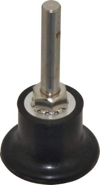 Value Collection - 1-1/2" Diam Quick-Change Type R Disc Backing Pad - 1/4" Shank Diam, Medium Density, 30,000 RPM - Exact Tool & Supply