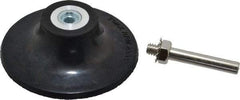Value Collection - 3" Diam Quick-Change Type R Disc Backing Pad - 1/4" Shank Diam, Medium Density, 20,000 RPM - Exact Tool & Supply