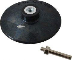 Value Collection - 4" Diam Quick-Change Type R Disc Backing Pad - 1/4" Shank Diam, Medium Density, 10,000 RPM - Exact Tool & Supply