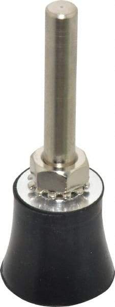 Value Collection - 1" Diam Quick-Change Type S Disc Backing Pad - 1/4" Shank Diam, Medium Density, 30,000 RPM, Screw On Compatible - Exact Tool & Supply