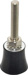 Value Collection - 1" Diam Quick-Change Type S Disc Backing Pad - 1/4" Shank Diam, Medium Density, 30,000 RPM, Screw On Compatible - Exact Tool & Supply