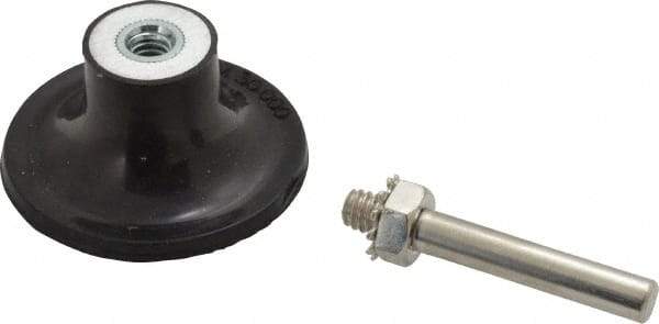 Value Collection - 2" Diam Quick-Change Type S Disc Backing Pad - 1/4" Shank Diam, Medium Density, 30,000 RPM - Exact Tool & Supply