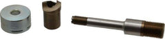 Greenlee - 0.885 Inch Hole Diameter, Round, Knockout Punch Unit - Battery and Hydraulic Operated, 10 Gauge Max in Stainless Steel - Exact Tool & Supply