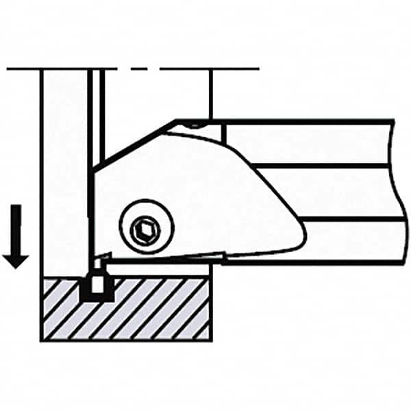 Tungaloy - Indexable Grooving Toolholder - - Exact Tool & Supply