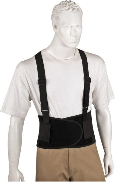 Valeo - Size L, Hook & Loop, Elastic Belt with Adjustable Shoulder Straps - Exact Tool & Supply