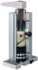 De-Sta-Co - 103 Lb Clamping Force, Adjustable (Right, Left, Straight) Swing, 46.5mm Total Stroke, Single-Acting Pneumatic Swing Clamp - G1/8 Port, 169.93mm Body Length x 39.88mm Body Width, 49.1 cm3 (Clamp), 58.4 cm3 (Unclamp), 145 Max psi - Exact Tool & Supply
