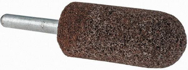 Grier Abrasives - 7/8 x 2" Head Diam x Thickness, A11, Pointed Tree, Aluminum Oxide Mounted Point - Exact Tool & Supply