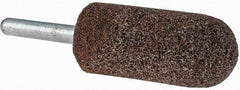 Grier Abrasives - 7/8 x 2" Head Diam x Thickness, A11, Pointed Tree, Aluminum Oxide Mounted Point - Exact Tool & Supply