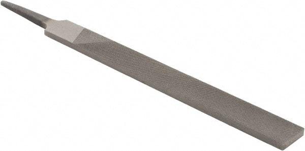 Value Collection - 6" Long, Second Cut, Hand American-Pattern File - Double Cut, 5/32" Overall Thickness, Tang - Exact Tool & Supply