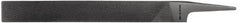 Value Collection - 8" Long, Smooth Cut, Knife American-Pattern File - Double Cut, 3/16" Overall Thickness, Tang - Exact Tool & Supply