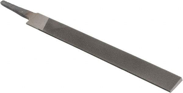 Value Collection - 6" Long, Second Cut, Knife American-Pattern File - Double Cut, 5/32" Overall Thickness, Tang - Exact Tool & Supply