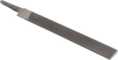 Value Collection - 6" Long, Second Cut, Knife American-Pattern File - Double Cut, 5/32" Overall Thickness, Tang - Exact Tool & Supply