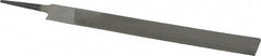 Value Collection - 8" Long, Second Cut, Knife American-Pattern File - Double Cut, 3/16" Overall Thickness, Tang - Exact Tool & Supply