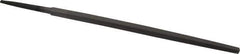 Value Collection - 6" Long, Second Cut, Square American-Pattern File - Double Cut, 7/32" Overall Thickness, Tang - Exact Tool & Supply