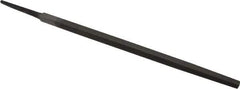 Value Collection - 8" Long, Second Cut, Square American-Pattern File - Double Cut, 5/16" Overall Thickness, Tang - Exact Tool & Supply