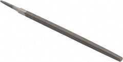 Value Collection - 8" Long, Smooth Cut, Square American-Pattern File - Double Cut, 5/16" Overall Thickness, Tang - Exact Tool & Supply