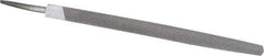 Value Collection - 8" Long, Bastard Cut, Triangle American-Pattern File - Double Cut, Tang - Exact Tool & Supply