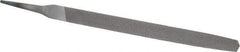 Value Collection - 8" Long, Second Cut, Triangle American-Pattern File - Double Cut, Tang - Exact Tool & Supply