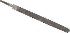 Value Collection - 6" Long, Smooth Cut, Triangle American-Pattern File - Double Cut, Tang - Exact Tool & Supply