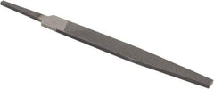 Value Collection - 4" Long, Smooth Cut, Warding American-Pattern File - Double Cut, 3/64" Overall Thickness, Tang - Exact Tool & Supply