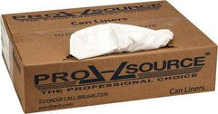 PRO-SOURCE - 0.7 mil Thick, Heavy-Duty Trash Bags - 24" Wide x 31" High, White - Exact Tool & Supply
