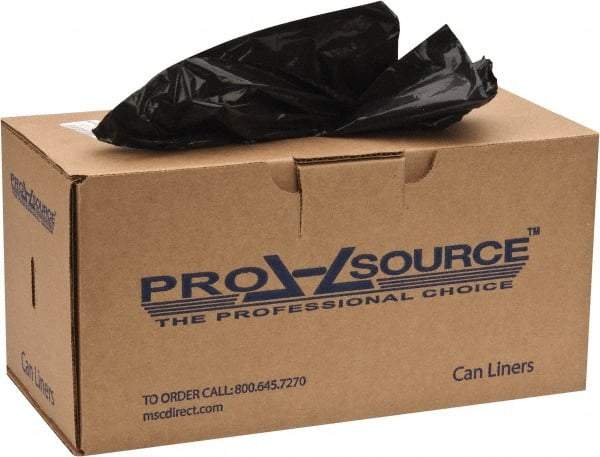 PRO-SOURCE - 0.9 mil Thick, Heavy-Duty Trash Bags - 32-1/2" Wide x 40" High, Black - Exact Tool & Supply