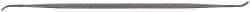 Grobet - 6" Riffler Precision Swiss Pattern File - Die Sinker's Handle - Exact Tool & Supply