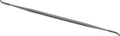 Grobet - 6" Riffler Precision Swiss Pattern File - Die Sinker's Handle - Exact Tool & Supply