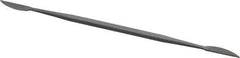 Grobet - 6" Riffler Precision Swiss Pattern File - Die Sinker's Handle - Exact Tool & Supply
