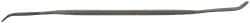 Grobet - 6" Riffler Precision Swiss Pattern File - Die Sinker's Handle - Exact Tool & Supply