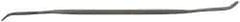 Grobet - 6" Riffler Precision Swiss Pattern File - Die Sinker's Handle - Exact Tool & Supply