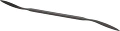 Grobet - 6" Riffler Precision Swiss Pattern File - Die Sinker's Handle - Exact Tool & Supply