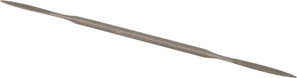 Grobet - 6" Riffler Precision Swiss Pattern File - Die Sinker's Handle - Exact Tool & Supply
