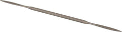 Grobet - 6" Riffler Precision Swiss Pattern File - Die Sinker's Handle - Exact Tool & Supply