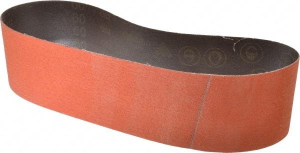 3M - 5-3/8" Wide x 11-5/8" OAL, 80 Grit, Ceramic Abrasive Belt - Ceramic, Medium, Coated, Y Weighted Cloth Backing, Wet/Dry, Series 777F - Exact Tool & Supply