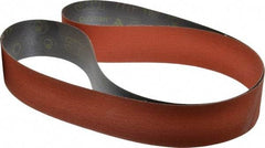 3M - 2-1/2" Wide x 72" OAL, 80 Grit, Ceramic Abrasive Belt - Ceramic, Medium, Coated, YF Weighted Cloth Backing, Wet/Dry, Series 777F - Exact Tool & Supply